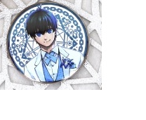 ブルーロック ブルーロック展 潔世一 アルティメタル缶バッジ ブルー